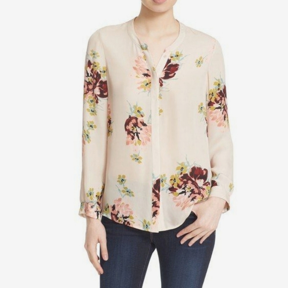 Joie Divitri Floral Silk‎ Blouse